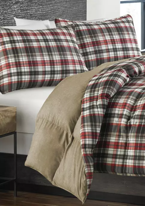 Outlet 🛒 Eddie Bauer Astoria Microsuede Comforter Sham Set 🌟 4 Outlet 🛒 Eddie Bauer Astoria Microsuede Comforter Sham Set 🌟 - Image 2