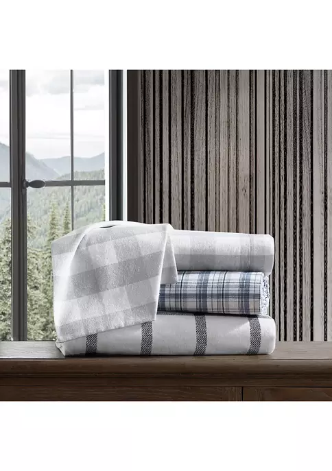 Outlet 🔥 Eddie Bauer Bunkhouse Plaid 3-Piece Cotton Sheet Set ✔️ 5 Outlet 🔥 Eddie Bauer Bunkhouse Plaid 3-Piece Cotton Sheet Set ✔️ - Image 3