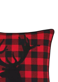 Top 10 ⌛ Eddie Bauer Cabin Plaid Stag Head Throw Pillow ✔️ -Wonderly Shop Belk 3241