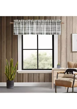 Hot Sale 💯 Eddie Bauer Fall Creek Plaid Pole Top Window Valance 🛒 -Wonderly Shop Belk 3268