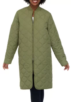 Hot Sale 🔔 Wonderly 👩 Women's Quilted Long Jacket 🌟 -Wonderly Shop Belk 327