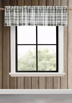 Hot Sale 💯 Eddie Bauer Fall Creek Plaid Pole Top Window Valance 🛒 -Wonderly Shop Belk 3270