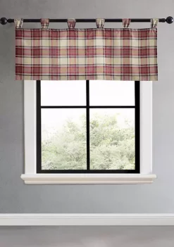 Best deal 🎉 Eddie Bauer Edgewood Plaid Tab Top Window Valance 😉