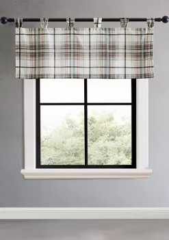 Wonderly Shop 25 Brand new ๐ Eddie Bauer Alder Plaid Tab Top Window Valance โ๏ธ