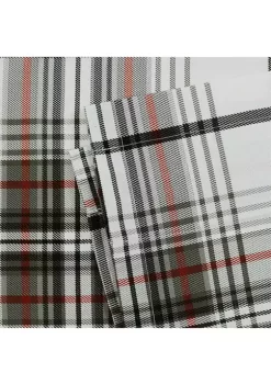 Promo ⭐ Eddie Bauer Alder Plaid Pole Top Window Valance 💯 -Wonderly Shop Belk 3290