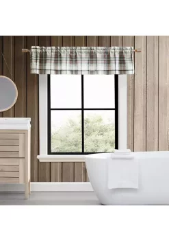 Promo ⭐ Eddie Bauer Alder Plaid Pole Top Window Valance 💯 -Wonderly Shop Belk 3292