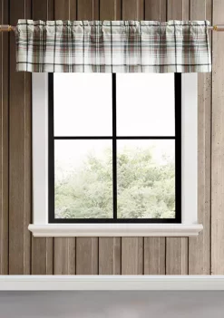 Promo ⭐ Eddie Bauer Alder Plaid Pole Top Window Valance 💯 -Wonderly Shop Belk 3293
