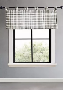 Wonderly Shop 21 Buy ๐ Eddie Bauer Fall Creek Plaid Tab Top Window Valance โจ