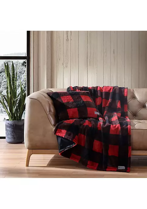 Deals 🔥 Eddie Bauer Cabin Plaid Fur Like 2 Piece Throw & Pillow Set ✨ 4 Deals 🔥 Eddie Bauer Cabin Plaid Fur Like 2 Piece Throw & Pillow Set ✨ - Image 2