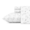 Outlet 🧨 Eddie Bauer Animal Tracks 3-Piece Cotton Sheet Set 😉 -Wonderly Shop Belk 3345