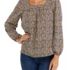 Best deal 😀 Wonderly 👩 Women's Long Sleeve Square Neck Airflow Top 😉 -Wonderly Shop Belk 340