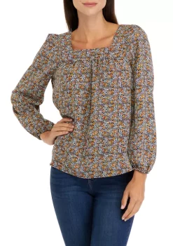 Best deal 😀 Wonderly 👩 Women's Long Sleeve Square Neck Airflow Top 😉 11 Best deal 😀 Wonderly 👩 Women's Long Sleeve Square Neck Airflow Top 😉 -Wonderly Shop Belk 344