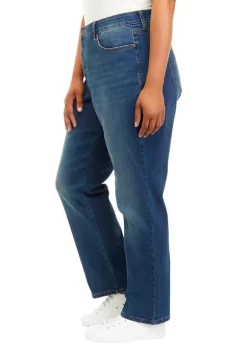 Coupon 🤩 Wonderly Plus Size Relaxed Denim 👖 Jeans ✔️ -Wonderly Shop Belk 375