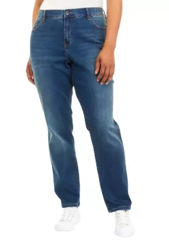 Coupon 🤩 Wonderly Plus Size Relaxed Denim 👖 Jeans ✔️ -Wonderly Shop Belk 377