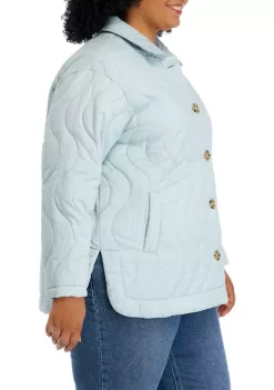 Best Sale ✨ Wonderly Plus Size Long Sleeve Quilted Jacket 🔥 -Wonderly Shop Belk 401