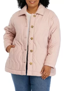 Best Sale ✨ Wonderly Plus Size Long Sleeve Quilted Jacket 🔥 -Wonderly Shop Belk 402
