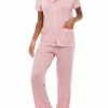Discount ❤️ Wonderly Lush Short Sleeve Notch Collar Pajama Set 🧨 -Wonderly Shop Belk 411