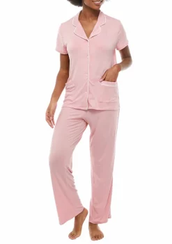Discount ❤️ Wonderly Lush Short Sleeve Notch Collar Pajama Set 🧨 13 Discount ❤️ Wonderly Lush Short Sleeve Notch Collar Pajama Set 🧨 -Wonderly Shop Belk 413