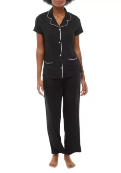 Discount ❤️ Wonderly Lush Short Sleeve Notch Collar Pajama Set 🧨 14 Discount ❤️ Wonderly Lush Short Sleeve Notch Collar Pajama Set 🧨 -Wonderly Shop Belk 414