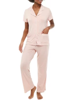 Discount ❤️ Wonderly Lush Short Sleeve Notch Collar Pajama Set 🧨 15 Discount ❤️ Wonderly Lush Short Sleeve Notch Collar Pajama Set 🧨 -Wonderly Shop Belk 415