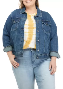Brand new 🧨 Wonderly Plus Size Denim Jacket 🔥 -Wonderly Shop Belk 426