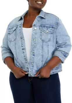 Brand new 🧨 Wonderly Plus Size Denim Jacket 🔥 -Wonderly Shop Belk 427