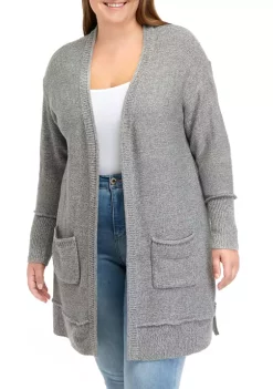 Buy ❤️ Wonderly Plus Size Raw Edge Cardigan 😍