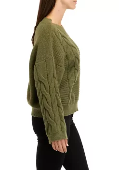 Flash Sale 🛒 Wonderly 👩 Women's Chunky Ribbed Cable Knit Sweater 😀 -Wonderly Shop Belk 530