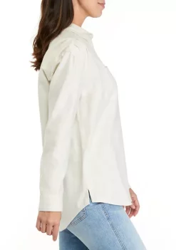 Brand new 🛒 Wonderly 👩 Women's Long Sleeve Boyfriend 👚 Shirt 🎉 -Wonderly Shop Belk 541