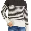 Coupon 💯 Wonderly 👩 Women's Chenille Stripe Mock Neck Sweater 🔥 -Wonderly Shop Belk 544