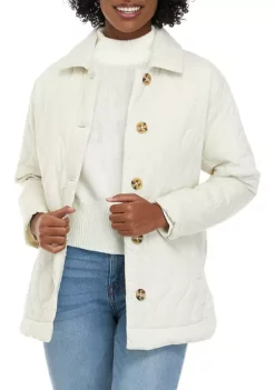 Brand new 💯 Wonderly 👩 Women's Long Sleeve Quilted Jacket 😀 -Wonderly Shop Belk 560