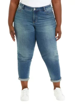 Wholesale ✨ Wonderly Plus Size Mid Rise Boyfriend 👖 Jeans 🔥
