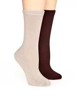 Buy 🔔 Wonderly Solid Flat Knit 2 Pack of 🧦 Socks 👏 -Wonderly Shop Belk 579