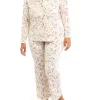 Best Pirce ❤️ Wonderly Plus Size Knit Satin Finish Notch Collar Top and Pants Pajama Set 👏 -Wonderly Shop Belk 591