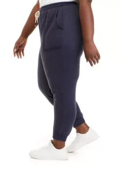 New 🛒 Wonderly Studio Plus Size Pull On French Terry Joggers 👏 -Wonderly Shop Belk 643