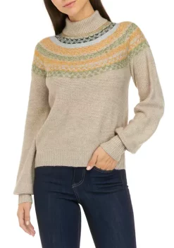 Outlet ⭐ Wonderly 👩 Women's Fairisle Turtleneck Sweater 😀 11 Outlet ⭐ Wonderly 👩 Women's Fairisle Turtleneck Sweater 😀 -Wonderly Shop Belk 670
