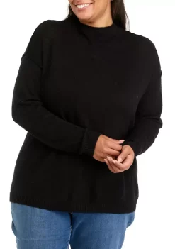 Promo 🔔 Wonderly Plus Size Funnel Neck Sweater 👍