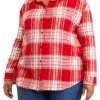 Best deal 🔥 Wonderly Plus Size Long Sleeve Boyfriend 👕 Shirt 🥰