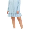 Brand new 🧨 Wonderly Plus Size Ruffle Hem 👚 Shirt 👗 Dress 🌟 -Wonderly Shop Belk 832