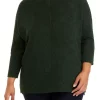 New 😍 Wonderly Plus Size 3/4 Sleeve Split Hem Sweater 🔔 -Wonderly Shop Belk 844