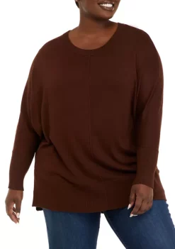 Top 10 👏 Wonderly Plus Size Dolman Sleeve Round Neck Sweater 🎁 -Wonderly Shop Belk 85
