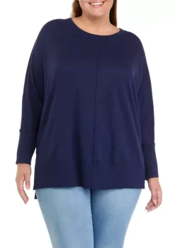 Top 10 👏 Wonderly Plus Size Dolman Sleeve Round Neck Sweater 🎁 -Wonderly Shop Belk 86