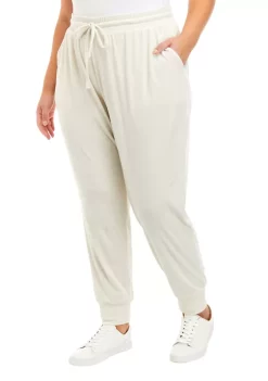 Top 10 🎁 Wonderly Plus Size Washed Velour Joggers 😍 -Wonderly Shop Belk 884
