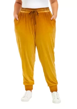 Top 10 🎁 Wonderly Plus Size Washed Velour Joggers 😍 -Wonderly Shop Belk 886