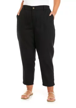 Coupon 🥰 Wonderly Plus Size Elastic Waist Utility Pants 😉