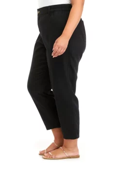 Coupon 🥰 Wonderly Plus Size Elastic Waist Utility Pants 😉 -Wonderly Shop Belk 894