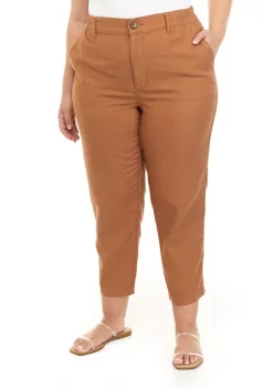 Coupon 🥰 Wonderly Plus Size Elastic Waist Utility Pants 😉 -Wonderly Shop Belk 895