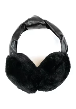 Best deal 🔥 Wonderly Faux Leather Knot Earmuffs 🤩