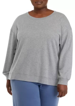 Top 10 ⌛ Wonderly Studio Plus Size French Terry Crew Neck Sweatshirt ⌛ -Wonderly Shop Belk 908