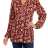 New 😍 Wonderly 👩 Women's Long Sleeve Tunic Henley 👕 Shirt 🌟 -Wonderly Shop Belk 91